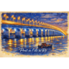 Charente-Maritime – Pont de l’Île de Ré – Nuit – Lot 50 cartes postales – MZK