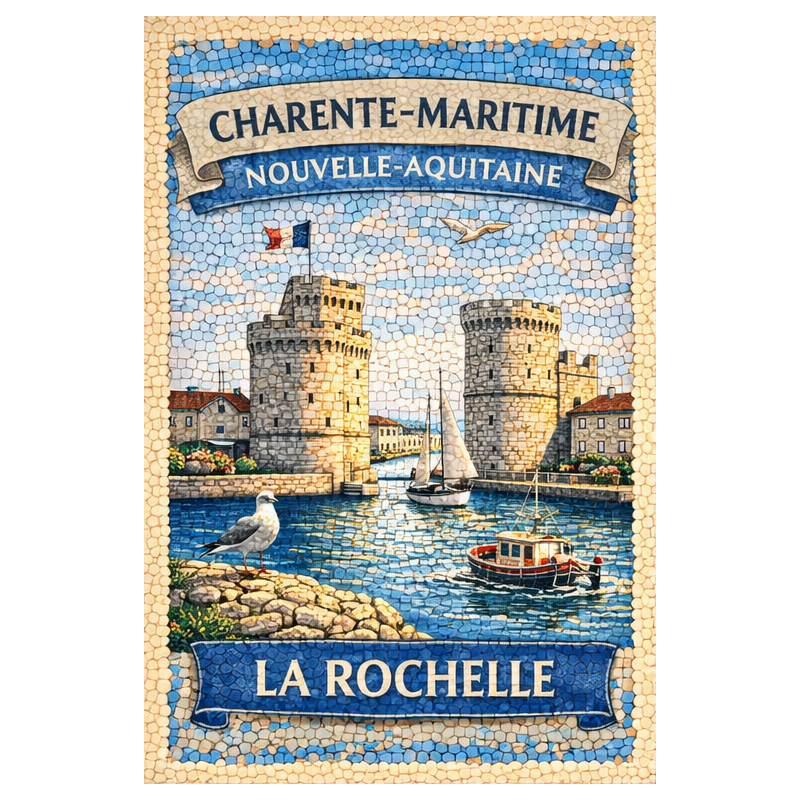 Charente-Maritime – La Rochelle – Lot 50 cartes postales – MZK