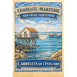 Charente-Maritime – Carrelets Estuaire – Lot 50 cartes postales – MZK