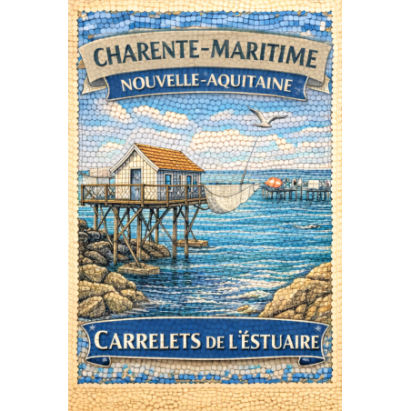 Charente-Maritime – Carrelets Estuaire – Lot 50 cartes postales – MZK