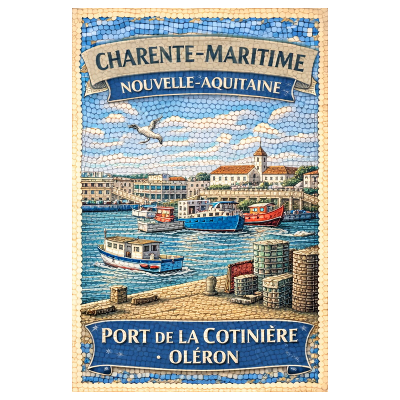 Charente-Maritime – Port La Cotiniere Oleron – Lot 50 cartes postales – MZK