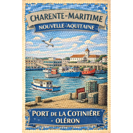 Charente-Maritime – Port La Cotiniere Oleron – Lot 50 cartes postales – MZK