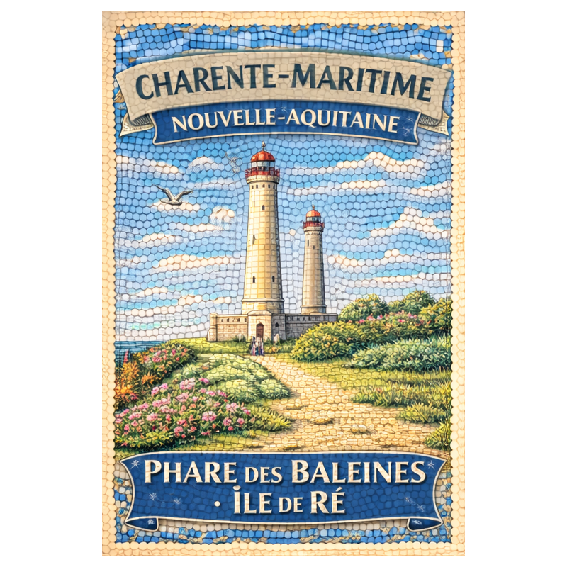 Charente-Maritime – Phare Des Baleines Ile De Re – Lot 50 cartes postales – MZK