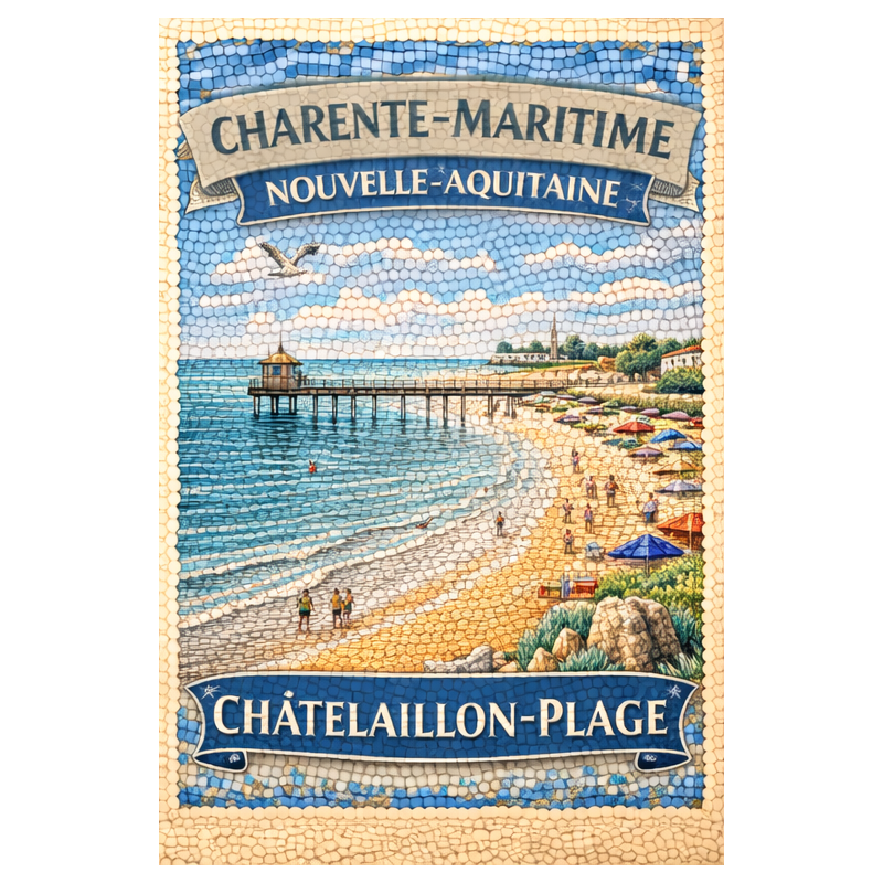 Charente-Maritime – Chatelaillon Plage – Lot 50 cartes postales – MZK