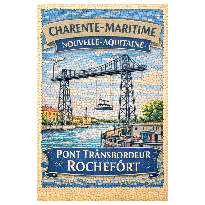 Charente-Maritime – Pont Transbordeur Rochefort – Lot 50 cartes postales – MZK