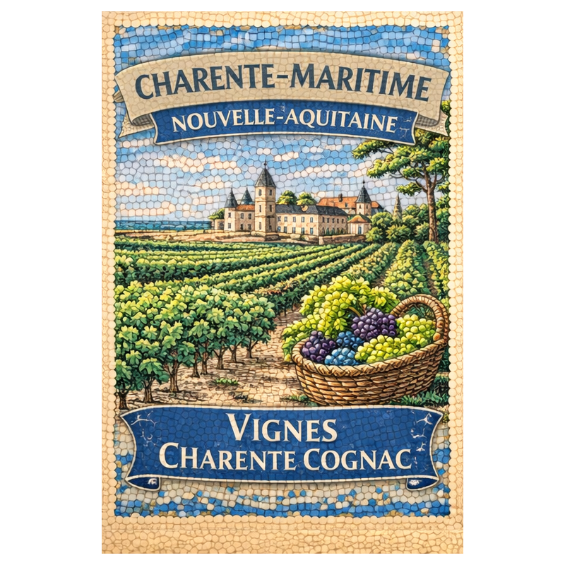 Charente-Maritime – Vignes Cognac – Lot 50 cartes postales – MZK