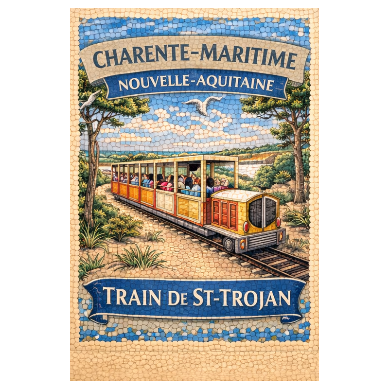Charente-Maritime – Train De St Trojan – Lot 50 cartes postales – MZK