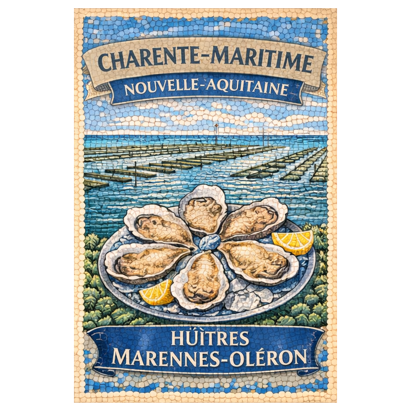 Charente-Maritime – Huitres Marennes Oleron – Lot 50 cartes postales – MZK