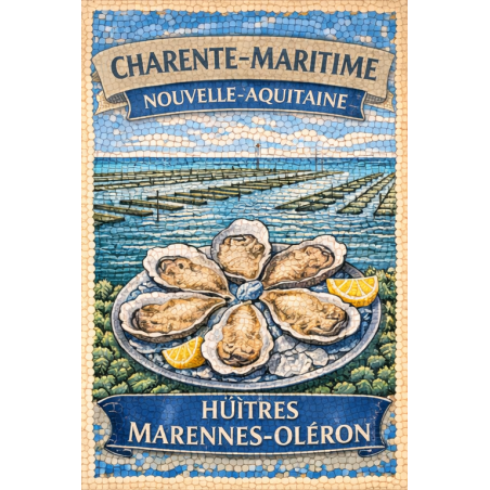 Charente-Maritime – Huitres Marennes Oleron – Lot 50 cartes postales – MZK