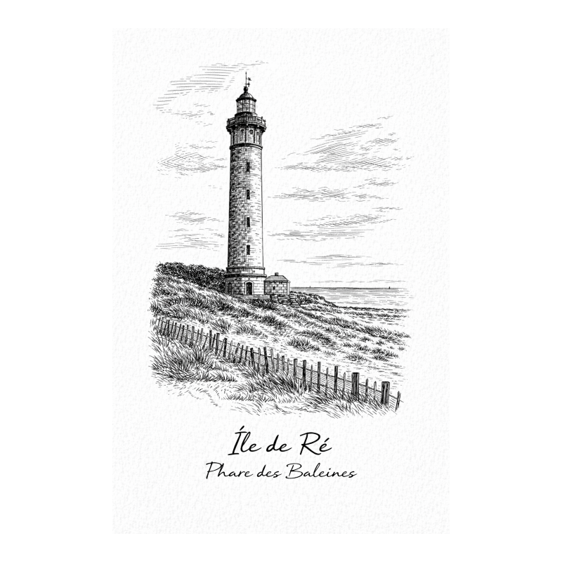 Île de Ré (Phare des Baleines) – Lot 50 cartes postales – GRAV