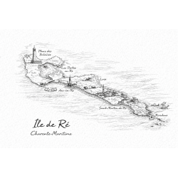 Île de Ré (Carte Charente-Maritime) – Lot 50 cartes postales – GRAV