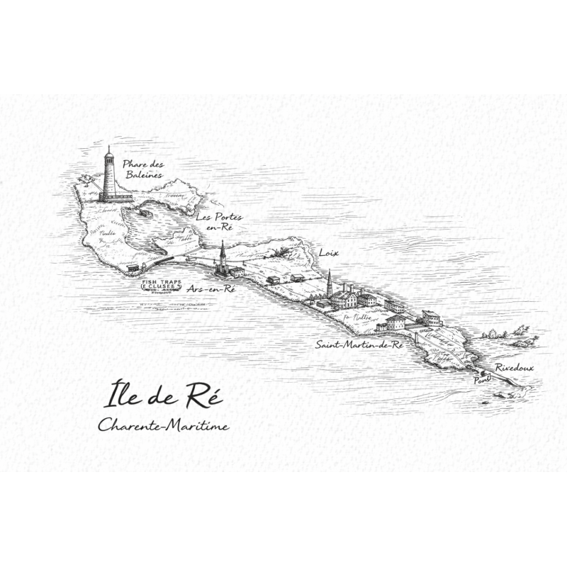 Île de Ré (Carte Charente-Maritime) – Lot 50 cartes postales – GRAV