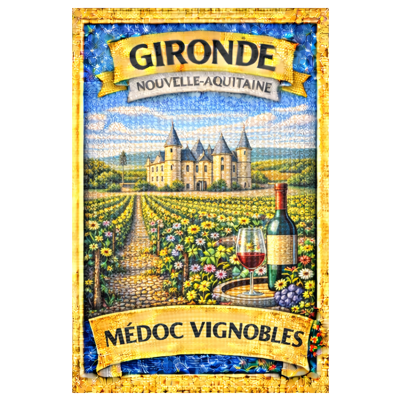 Médoc Vignobles – Lot 50 cartes postales – MZK