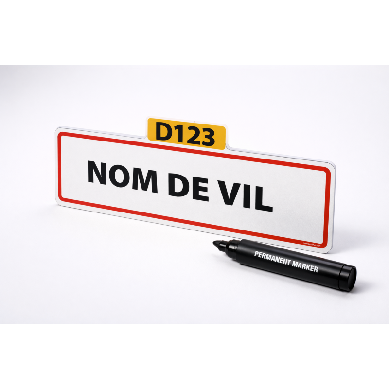 Panneau commune à personnaliser 1 ligne