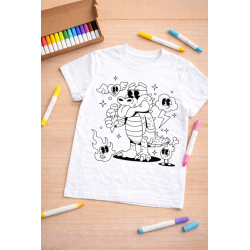 Tshirt à colorier Crocodile