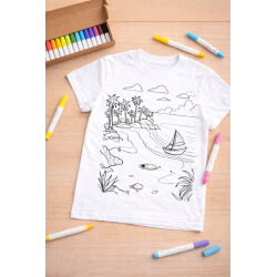 Tshirt à colorier Crique