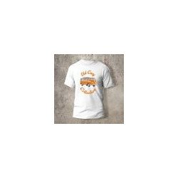Tshirt Combi VW7 Motif Devant Blanc