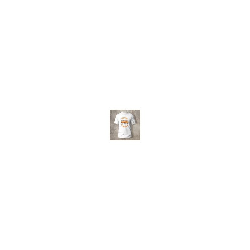 Tshirt Combi VW7 Motif Devant Blanc