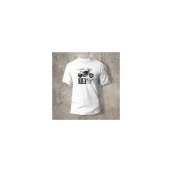 Tshirt Blanc Devant Biker Rider