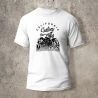 Tshirt Blanc Devant  Biker California Bike
