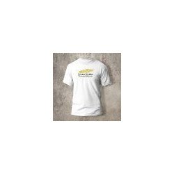 Tshirt Blanc Devant Biker Eagle jaune