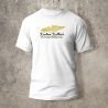Tshirt Blanc Devant Biker Eagle jaune