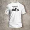 Tshirt Blanc Dos Biker Motorcycle