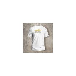 Tshirt Blanc Dos Biker Eagle jaune