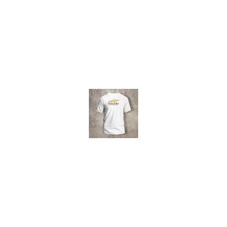 Tshirt Blanc Dos Biker Eagle jaune