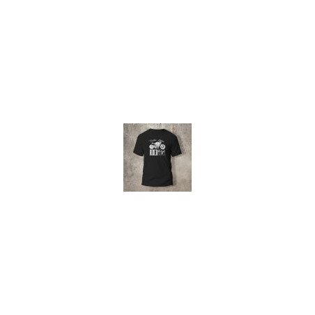 Tshirt Noir Devant Biker Rider