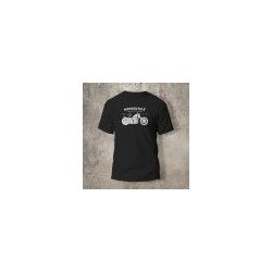 Tshirt Noir Devant Biker Motorcycle