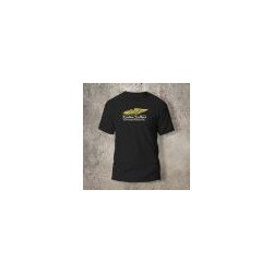 Tshirt Noir Devant Biker Eagle jaune