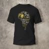 Tshirt Noir Devant Biker Casque Blanc et jaune