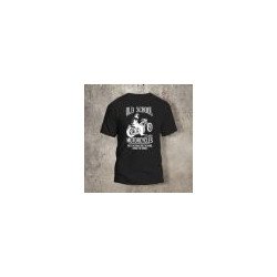 Tshirt Noir Dos Biker Old School Bike