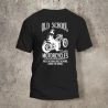 Tshirt Noir Dos Biker Old School Bike