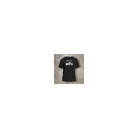 Tshirt Noir Dos Biker Motorcycle