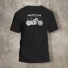Tshirt Noir Dos Biker Motorcycle