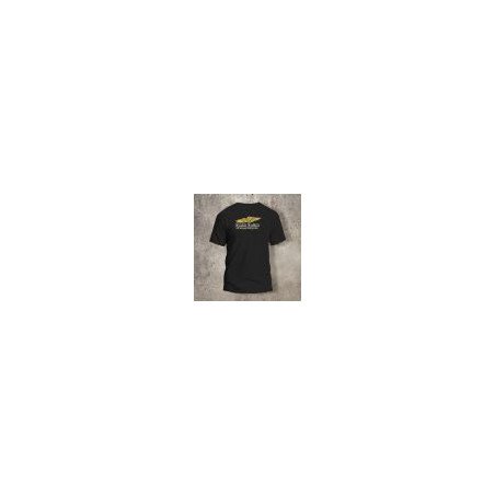 Tshirt Noir Dos Biker Eagle jaune